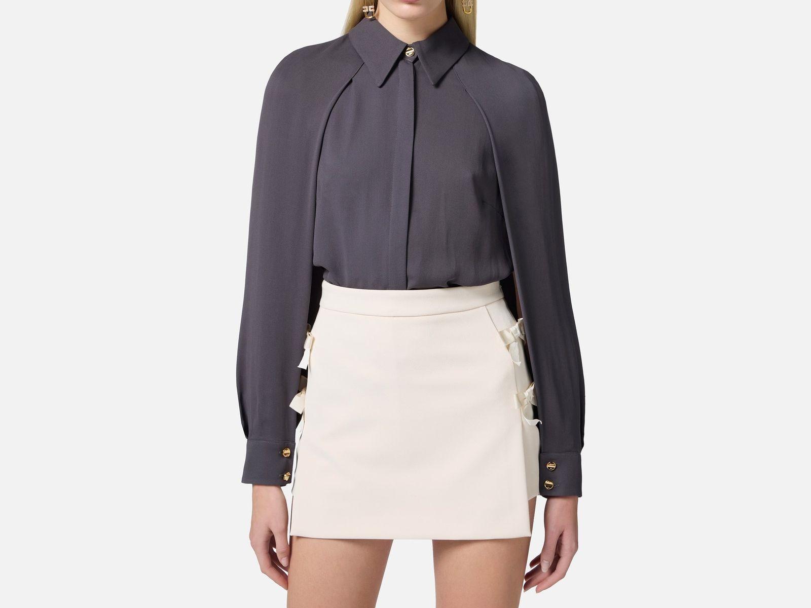 Camicia in georgette - Elisabetta Franchi CA04951E2 DC3 ELISABETTA FRANCHI 