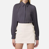 Camicia in georgette - Elisabetta Franchi CA04951E2 DC3 ELISABETTA FRANCHI 