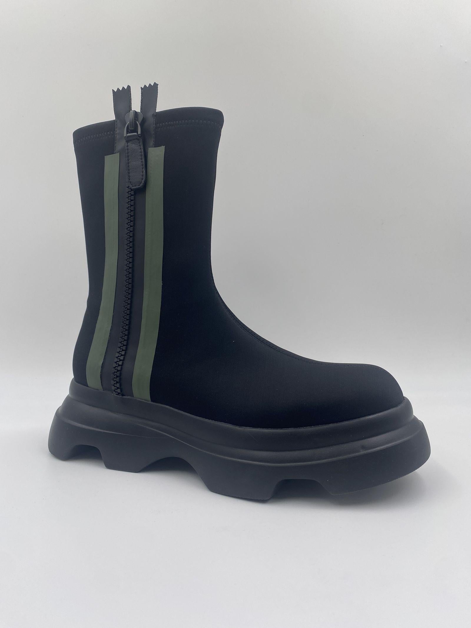 Stivale in neoprene con cerniera - Jeannot PJ512G NERO JEANNOT 