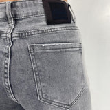Jeans grigio elasticizzato