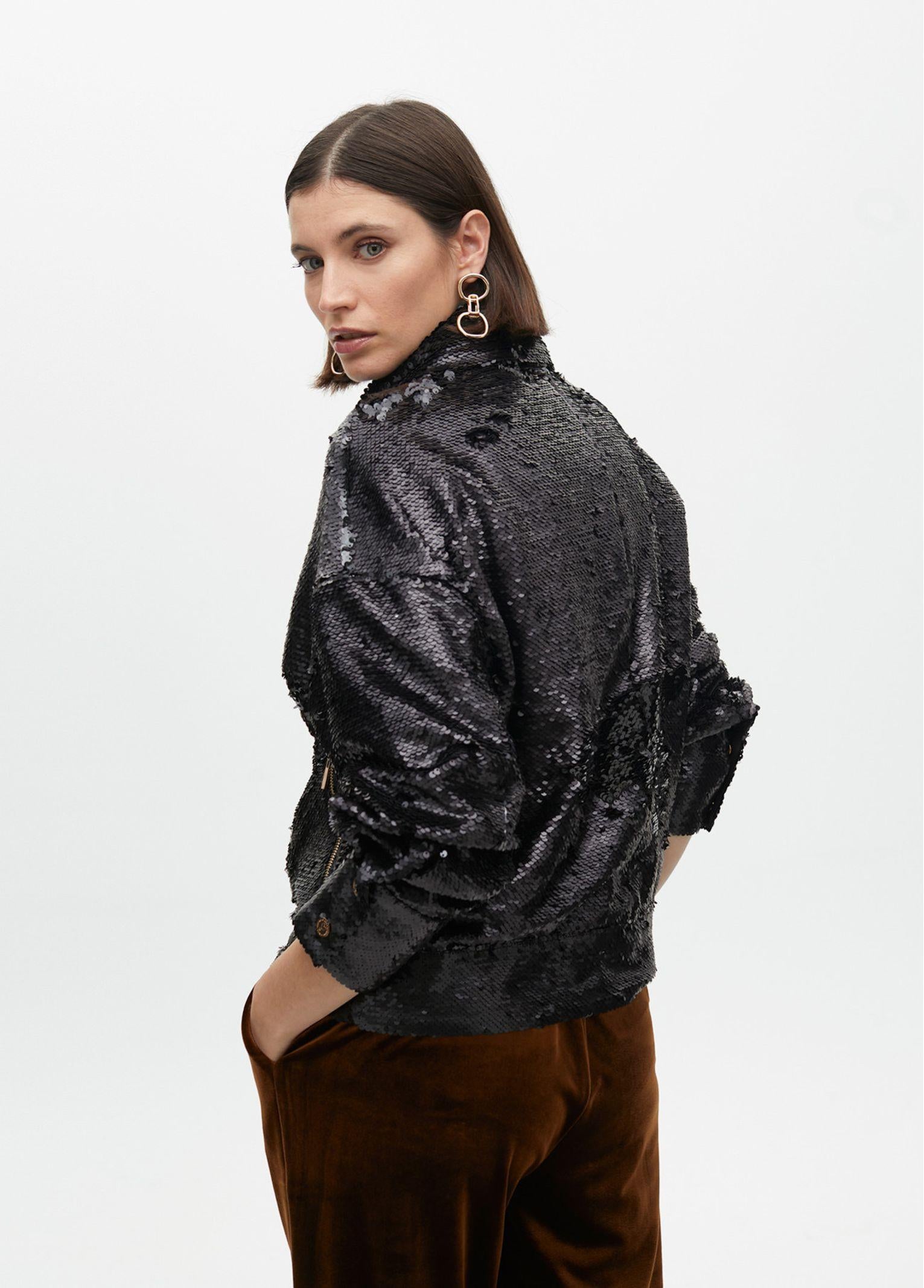 Giacca con paillettes LF2502010 00N LOLA 