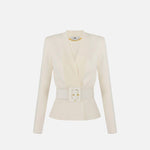 Giacca in maglia con cintura MK48S57E2 DZ9 ELISABETTA FRANCHI 