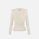 Giacca in maglia con cintura MK48S57E2 DZ9 ELISABETTA FRANCHI 