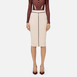 Gonna midi in punto resca - Elisabetta Franchi GK05B47E2 193 ELISABETTA FRANCHI 
