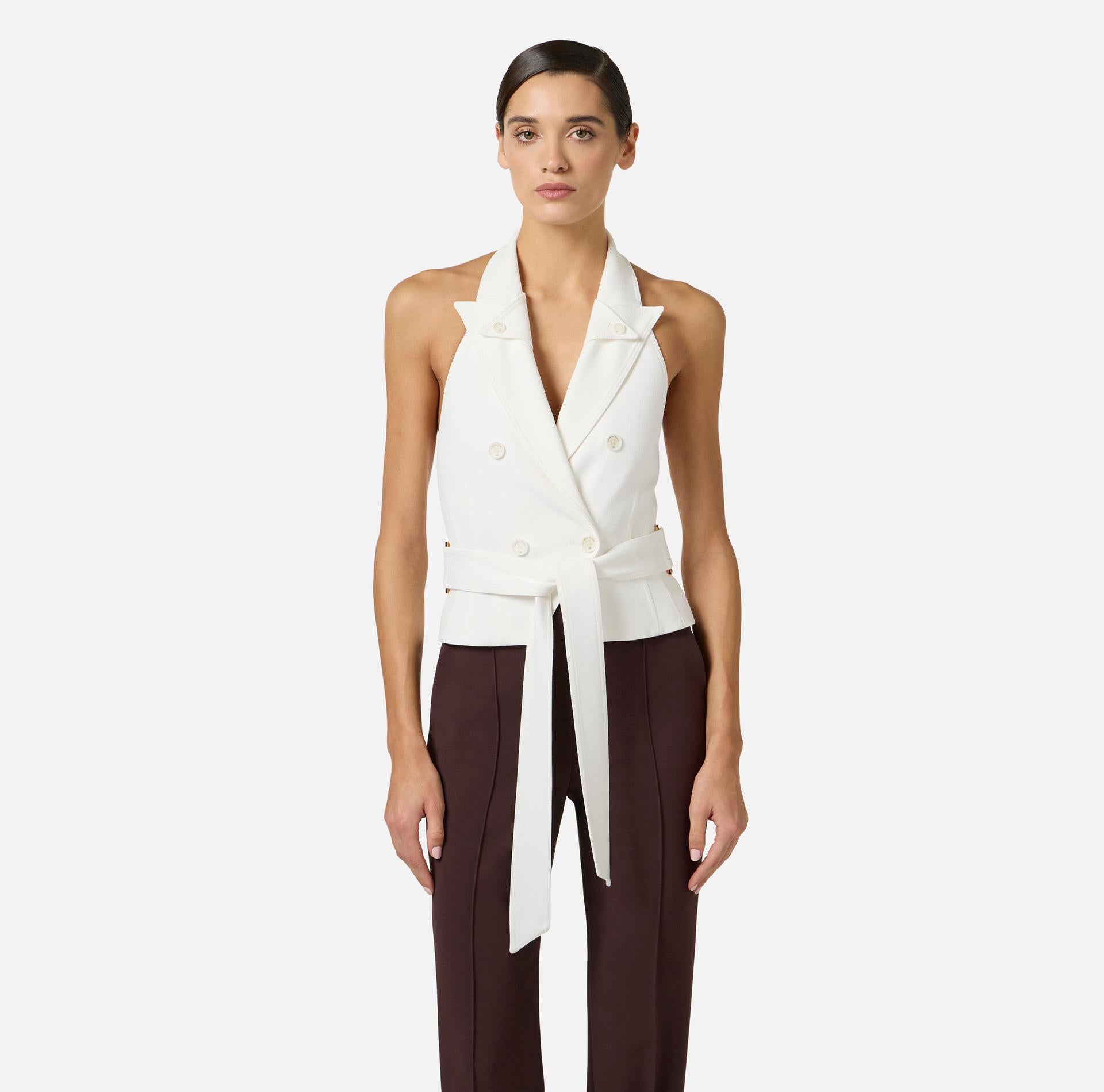 Gilet con fusciacca GL00561E2 360 ELISABETTA FRANCHI 