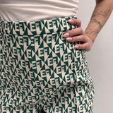 Pantalone stampa geometrica logata - Elisabetta Franchi PA00826E2 AT5 ELISABETTA FRANCHI 