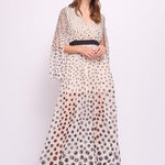 Abito a pois maniche lunghe 511FD15010 51104601 GAUDI' 