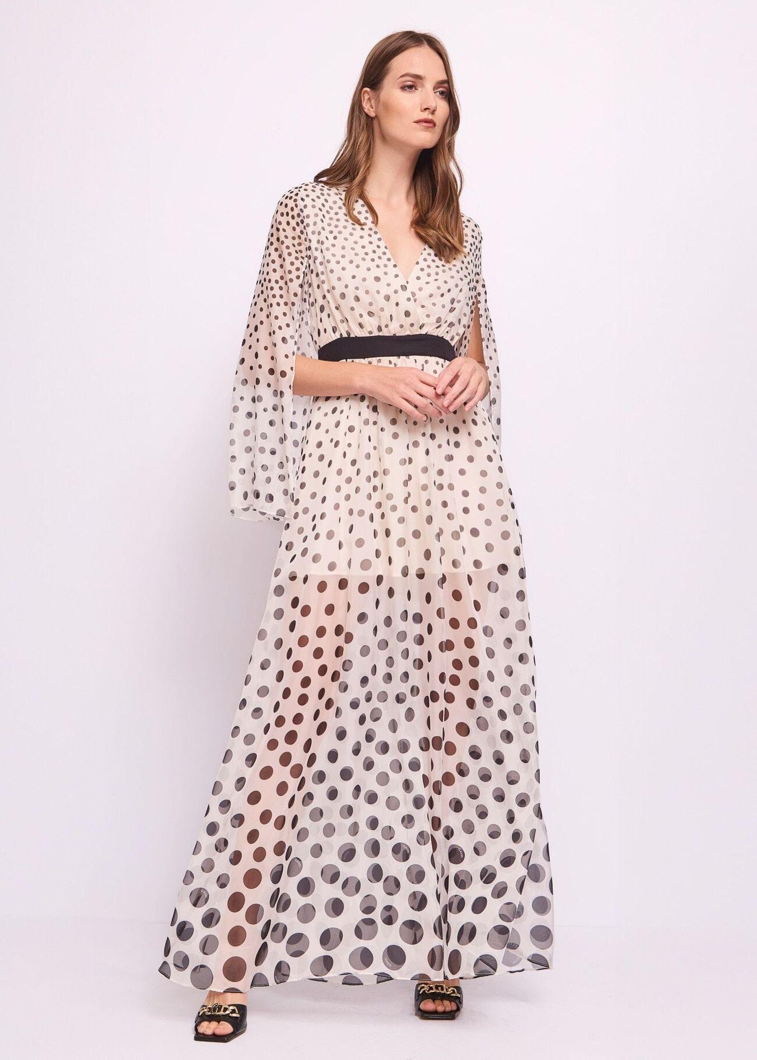 Abito a pois maniche lunghe 511FD15010 51104601 GAUDI' 