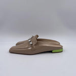 Sabot con perle e borchie 602 BEIGE CHIARINI 