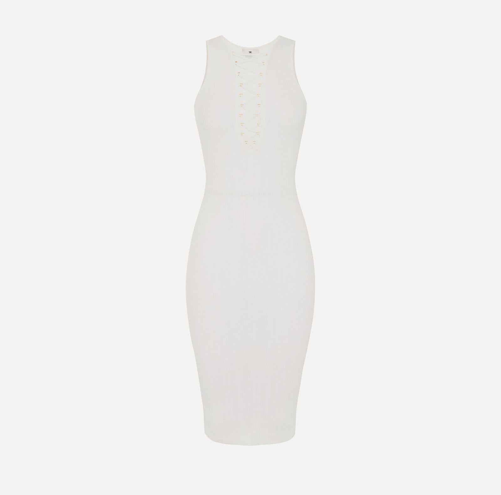 Abito con lacci criss-cross - Elisabetta Franchi AM55B52E1 360 ELISABETTA FRANCHI 