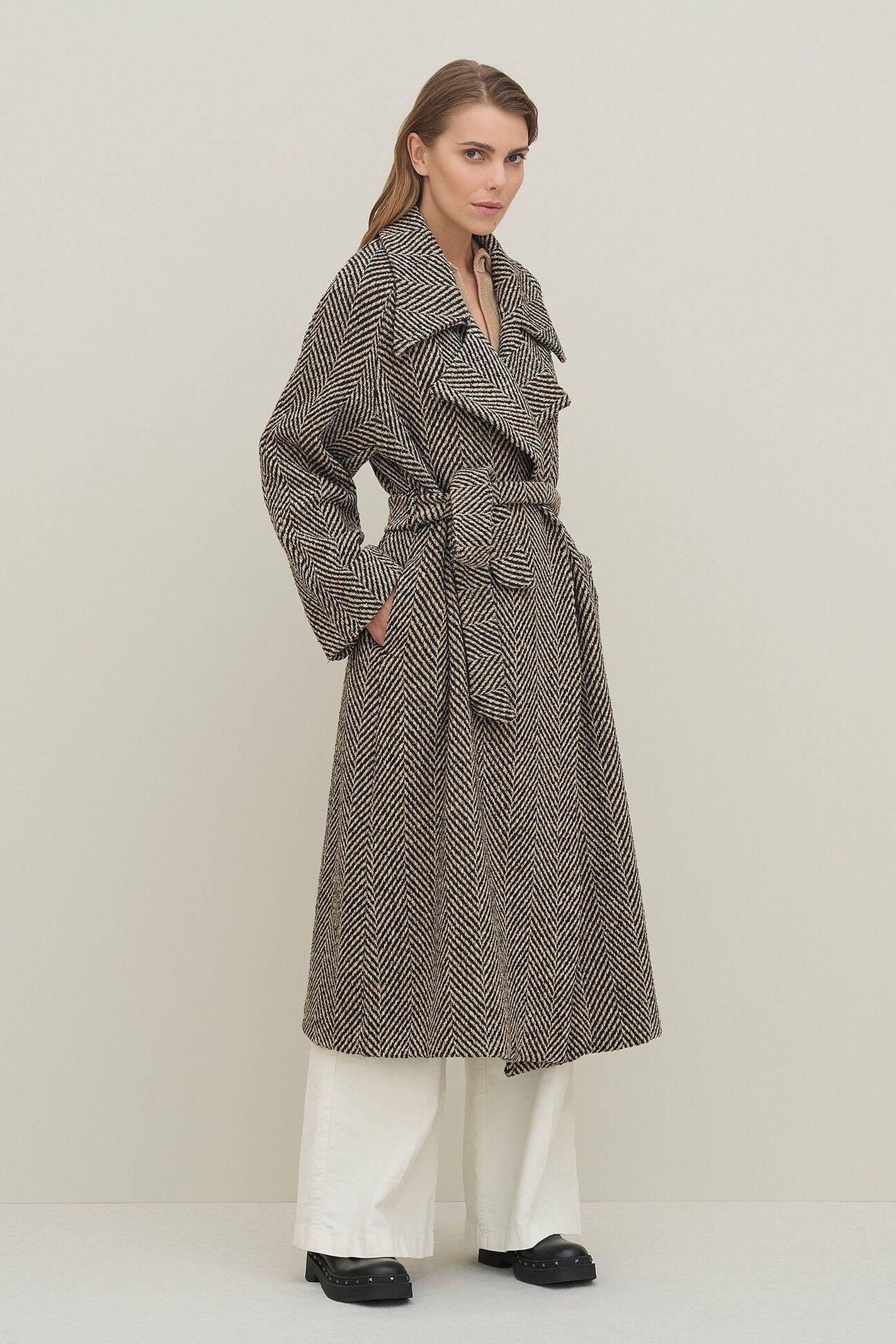 Cappotto lungo in caban resca SAIM31 D1 10 CARLA G. 