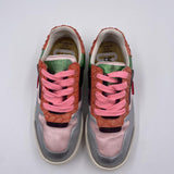 Sneakers argento arancio e verde F066-0203 ROSAVERDE CLJD 