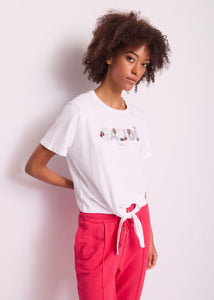 T-shirt con nodo