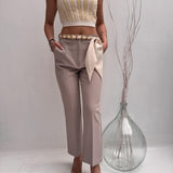 Top crop dettaglio lurex - Elisabetta Franchi TK36S51E2 DN4 ELISABETTA FRANCHI 