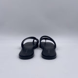 Square Open sandalo comby monodito nero