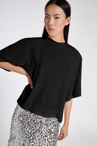 Blusa in crepe de chine