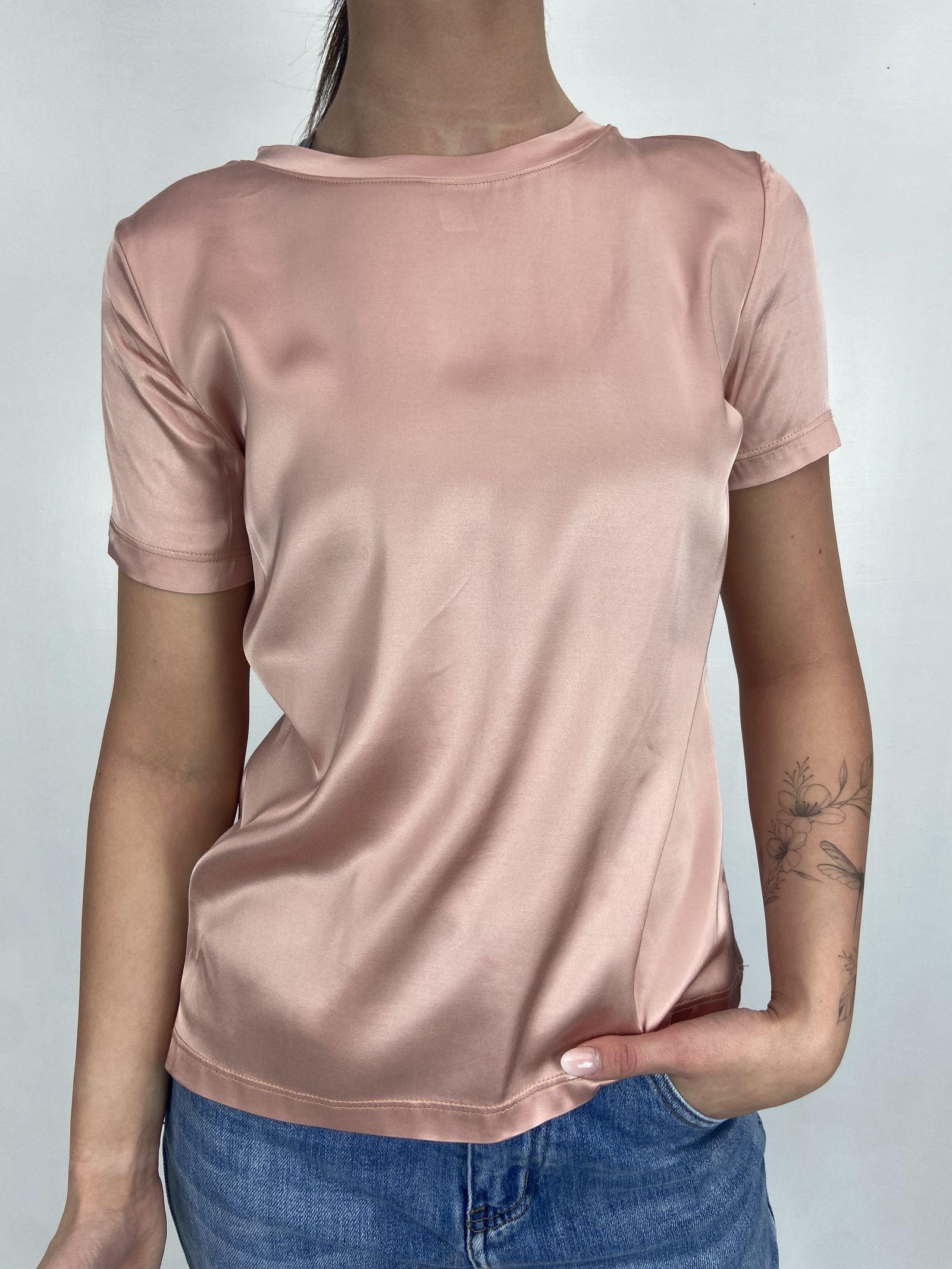 T-shirt lucida girocollo MM203633 ROSA OFELIA 