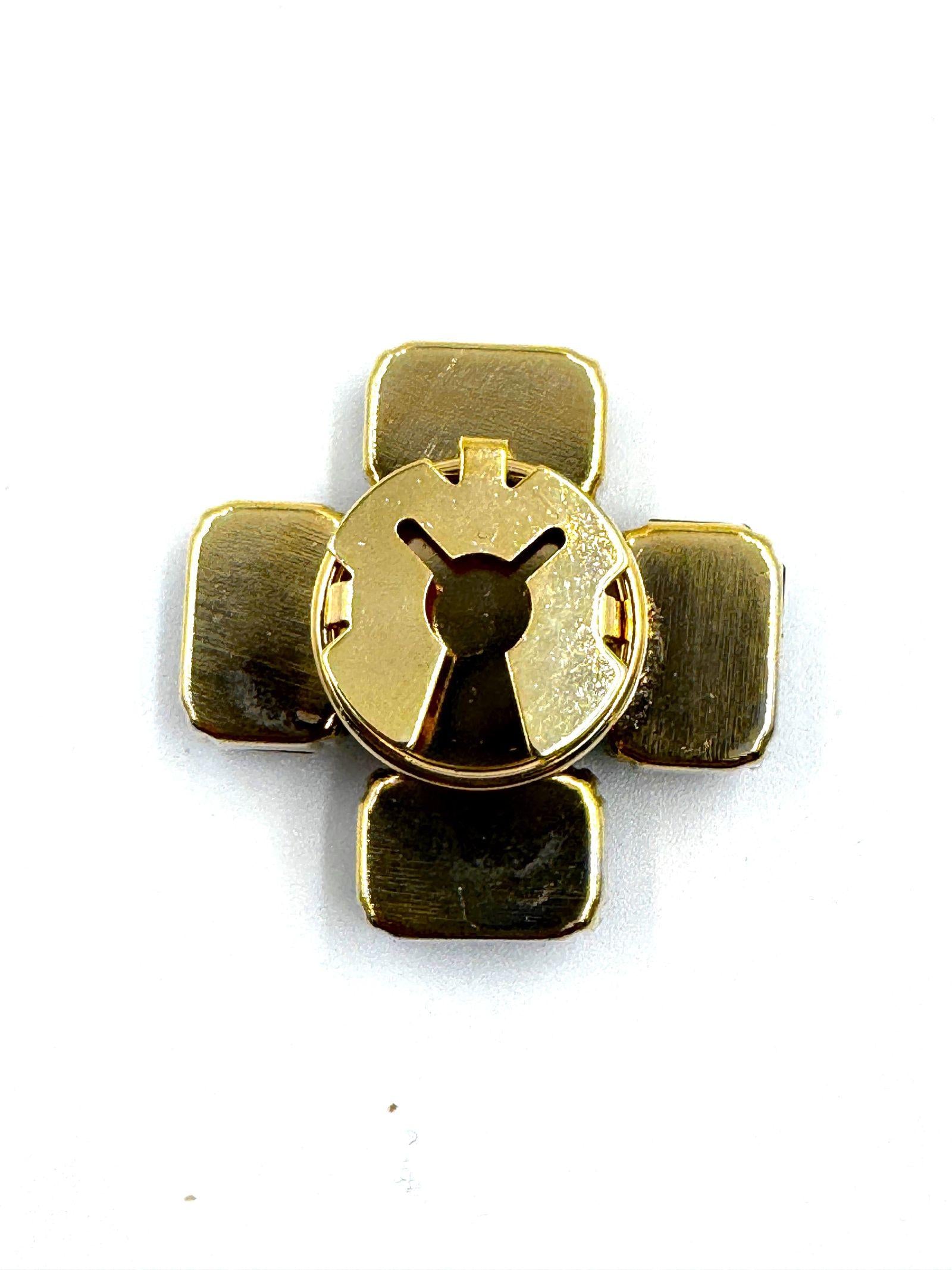 Ciondolo Copri Bottone Croce Quadra - Alevà COPRIBOTTONE NERO ALEVA' 