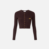 Cardigan con micro trecce - Elisabetta Franchi MK88B61E2 644 ELISABETTA FRANCHI 