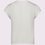 T-shirt con stampa e strass