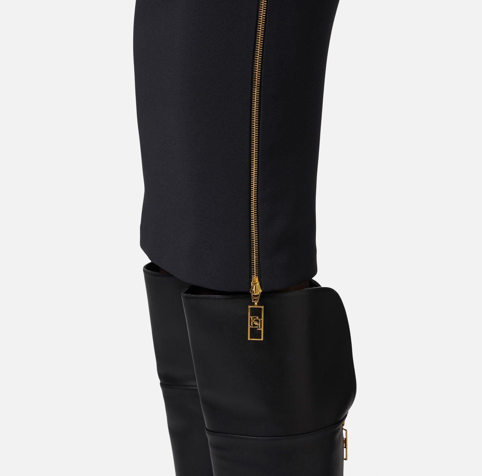 Gonna midi in doppio crèpe stretch GO04746E2 110 ELISABETTA FRANCHI 