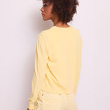 Cardigan con bottoni logati