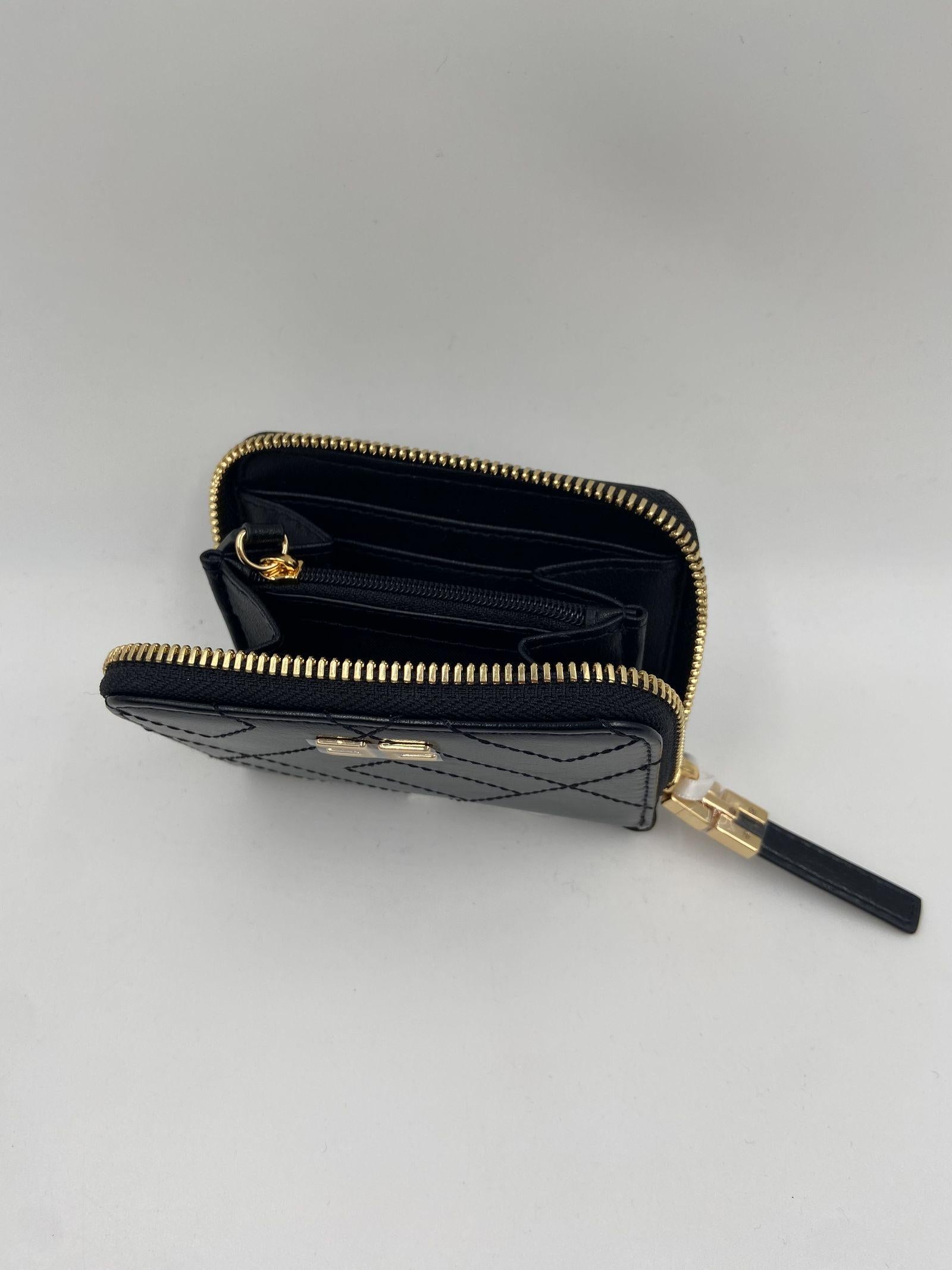 Portafoglio con zip e logo - Elisabetta Franchi PF87A52E2 110 ELISABETTA FRANCHI 