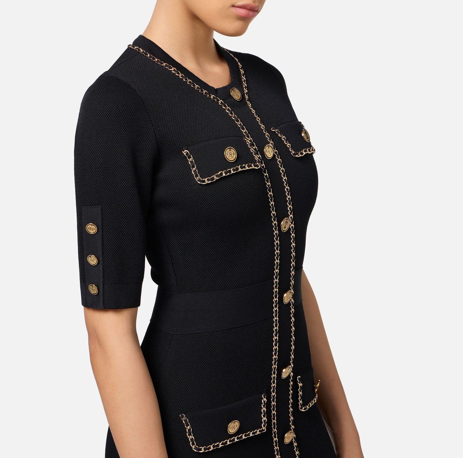 Abito con catene dorate AM92B46E2 110 ELISABETTA FRANCHI 
