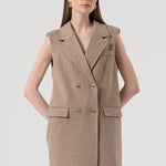 Gilet lungo doppio petto FR25WJ5015W80501 L46 FRACOMINA 