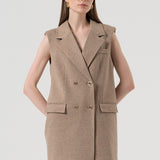 Gilet lungo doppio petto FR25WJ5015W80501 L46 FRACOMINA 