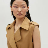Abito gilet con cintura MS2516028 052 MAITE 
