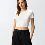 Top bustier in jersey - Pinko 106489A36I Z05 PINKO 