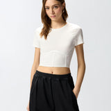 Top bustier in jersey - Pinko 106489A36I Z05 PINKO 