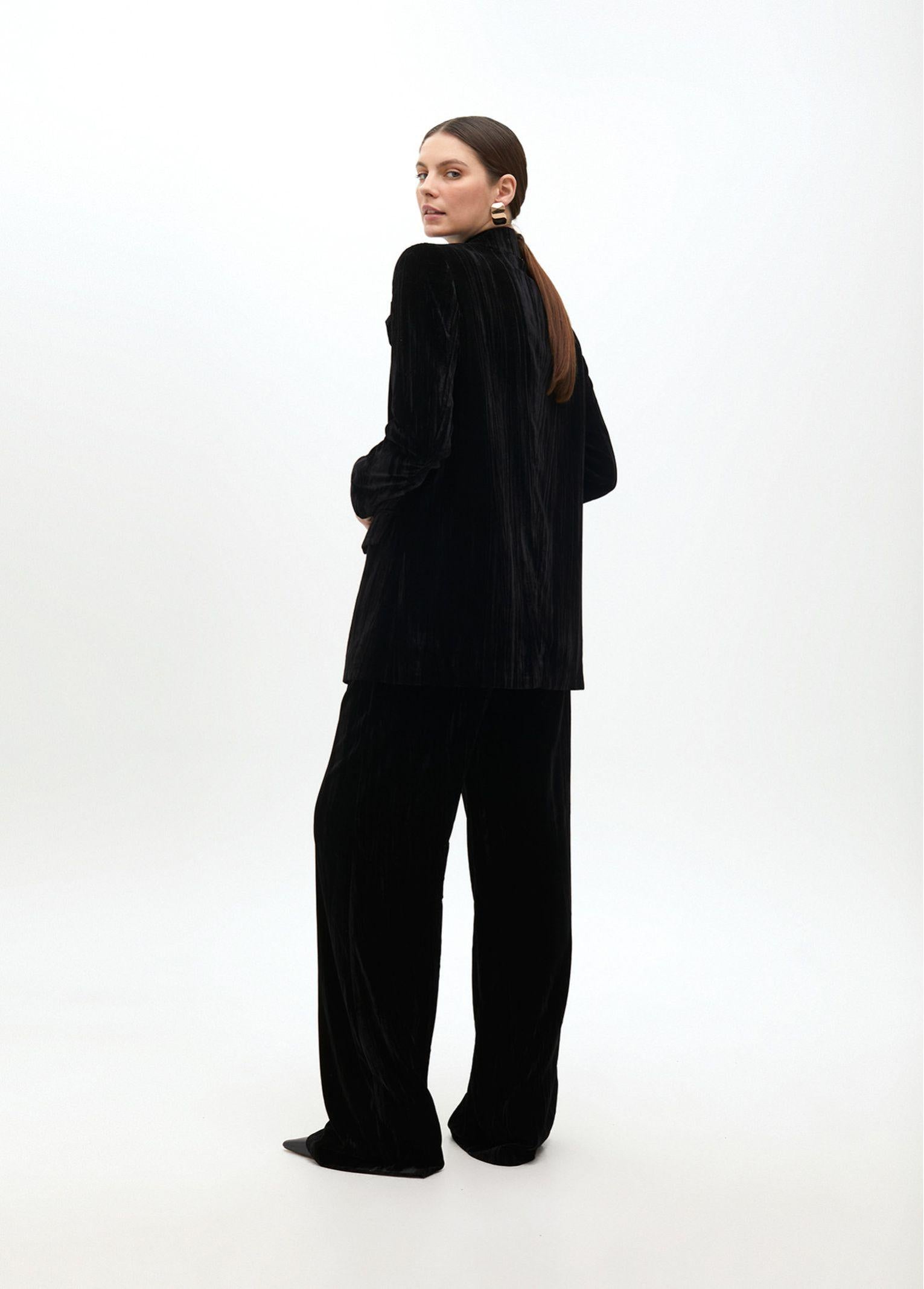 Giacca in velluto con fiore MF2502009 00N MAITE 