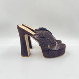 Sandalo con fiore - Ofelia 3104 MORO OFELIA 