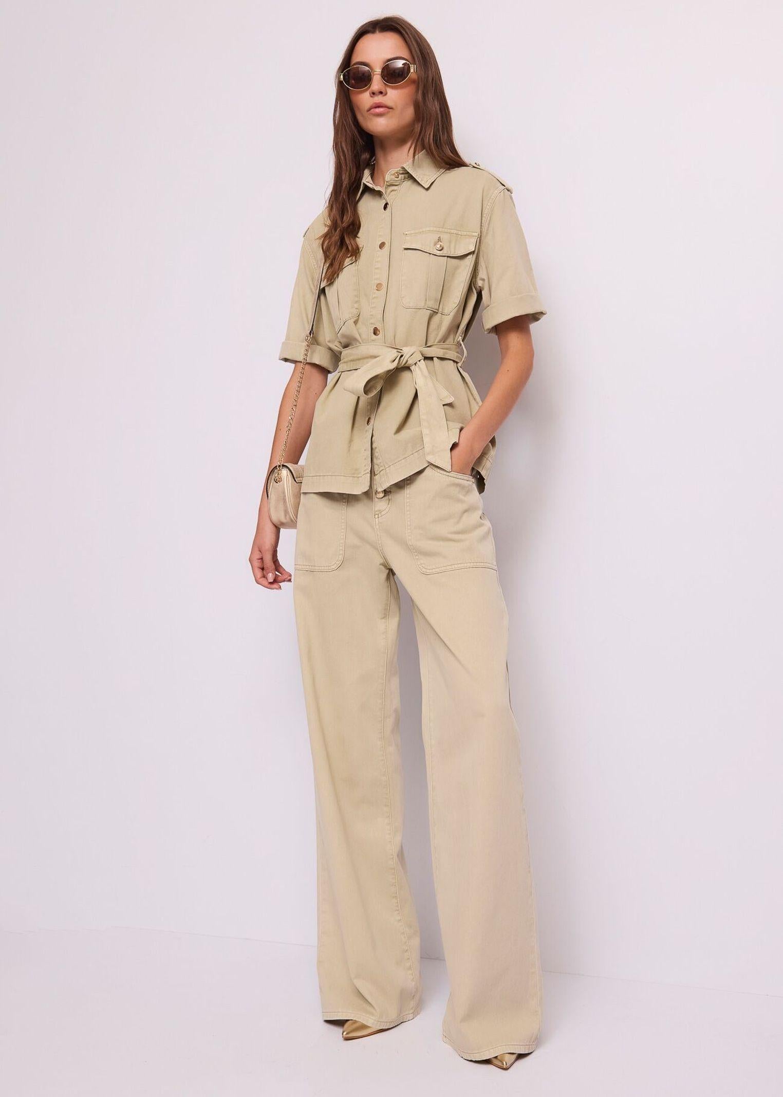 Giacca overshirt con cintura - Gaudi 611BD35015 4558 GAUDI' 