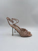 Sandalo tacco strass