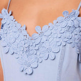 Abito lungo con ricami floreali 511BD15023 51502201 GAUDI' 