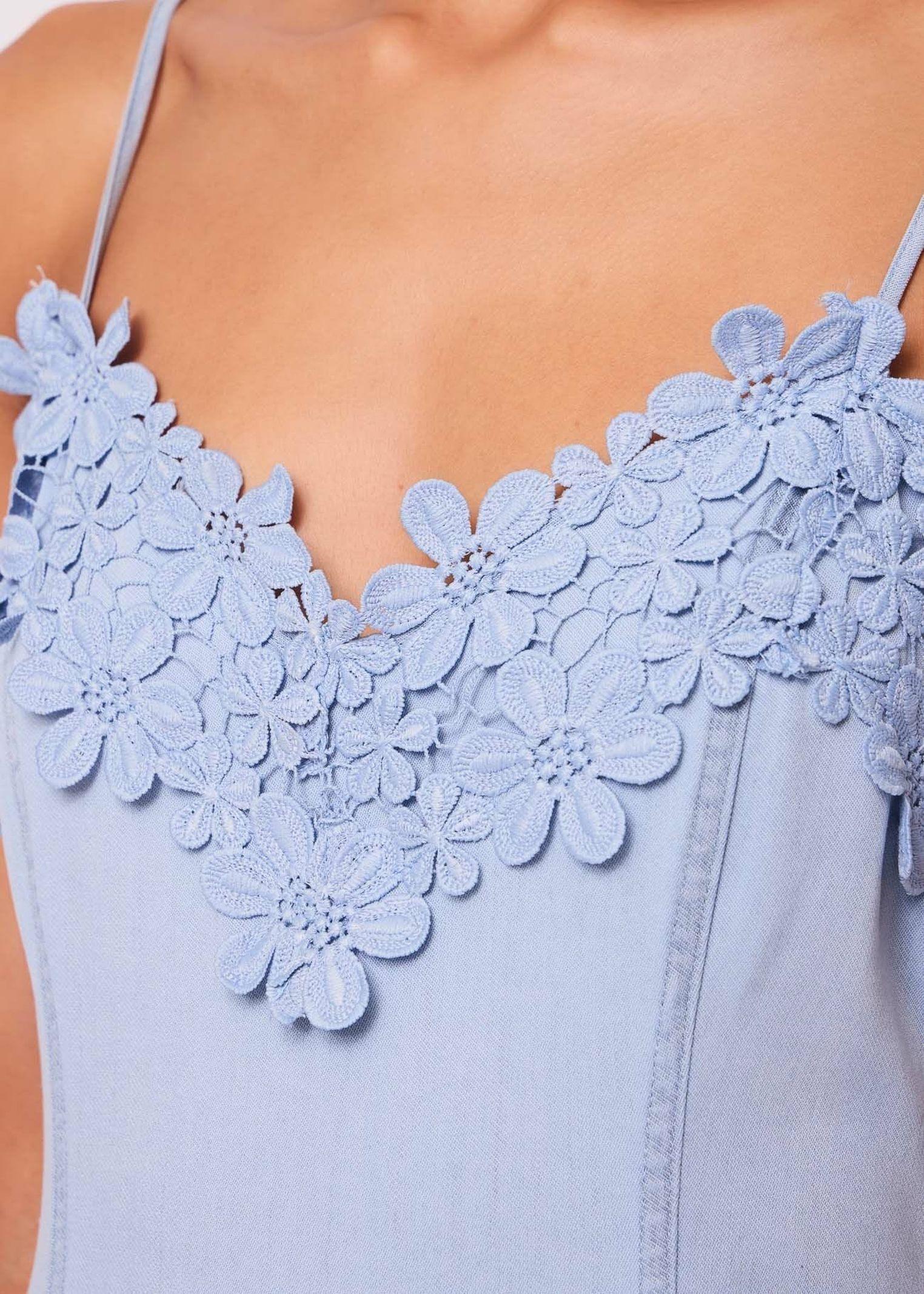 Abito lungo con ricami floreali 511BD15023 51502201 GAUDI' 