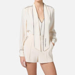 Camicia con sciarpa - Elisabetta Franchi CA10451E2 E84 ELISABETTA FRANCHI 