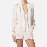 Camicia con sciarpa - Elisabetta Franchi CA10451E2 E84 ELISABETTA FRANCHI 