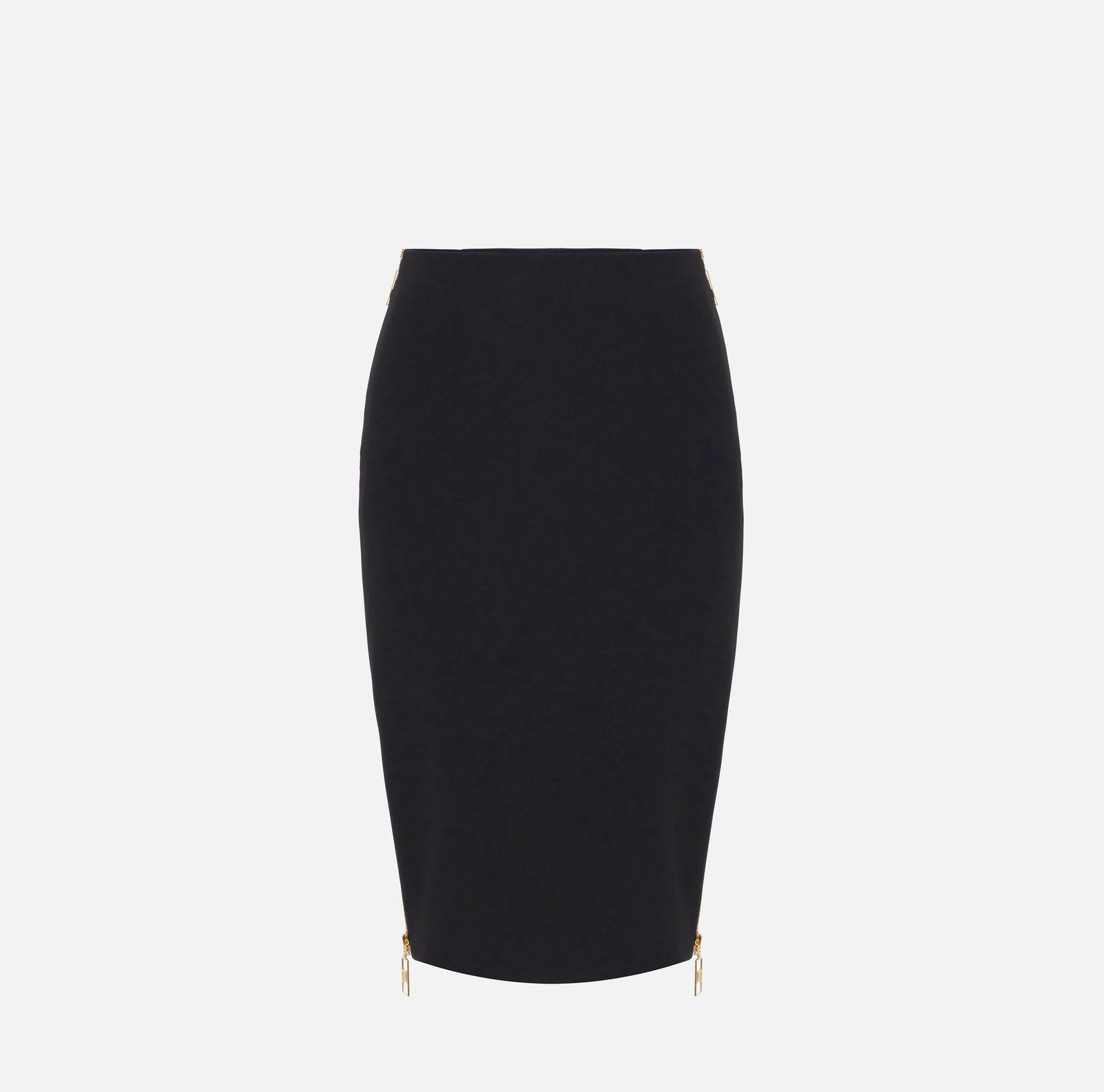 Gonna midi in doppio crèpe stretch GO04746E2 110 ELISABETTA FRANCHI 