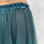 Gonna lunga in tulle MK04.015 MILITARE OFELIA 