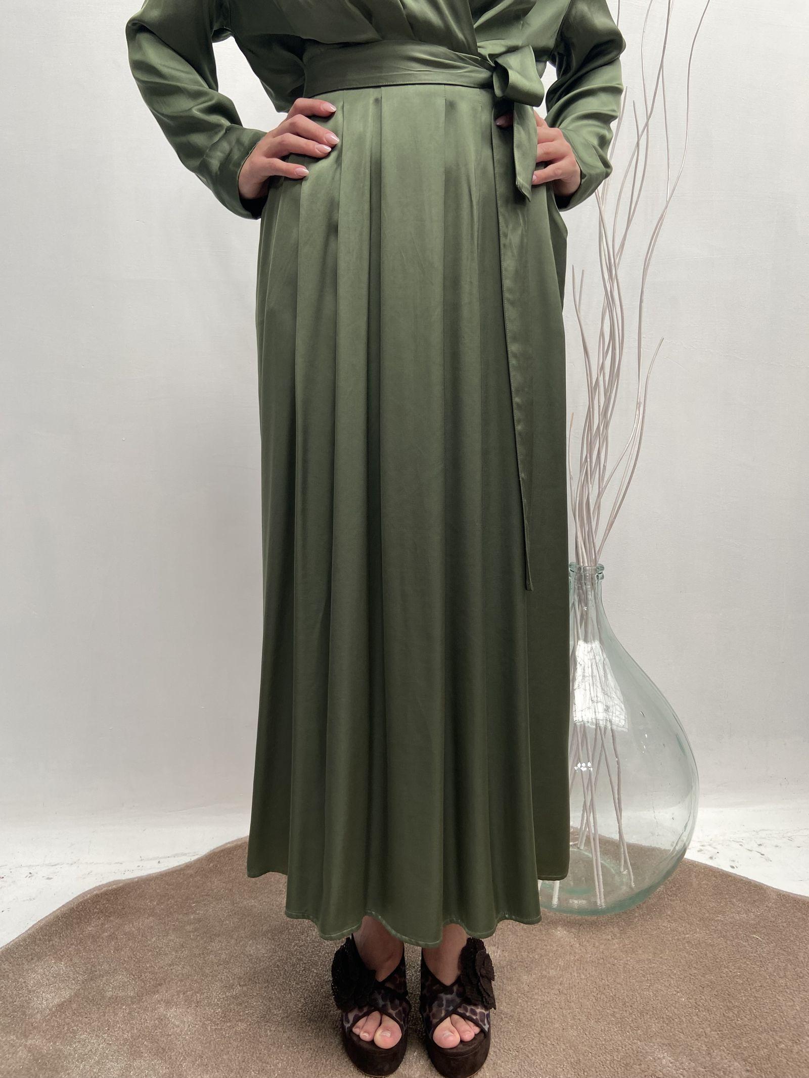 Abito manica lunga - Ofelia D1044 VERDE OFELIA 