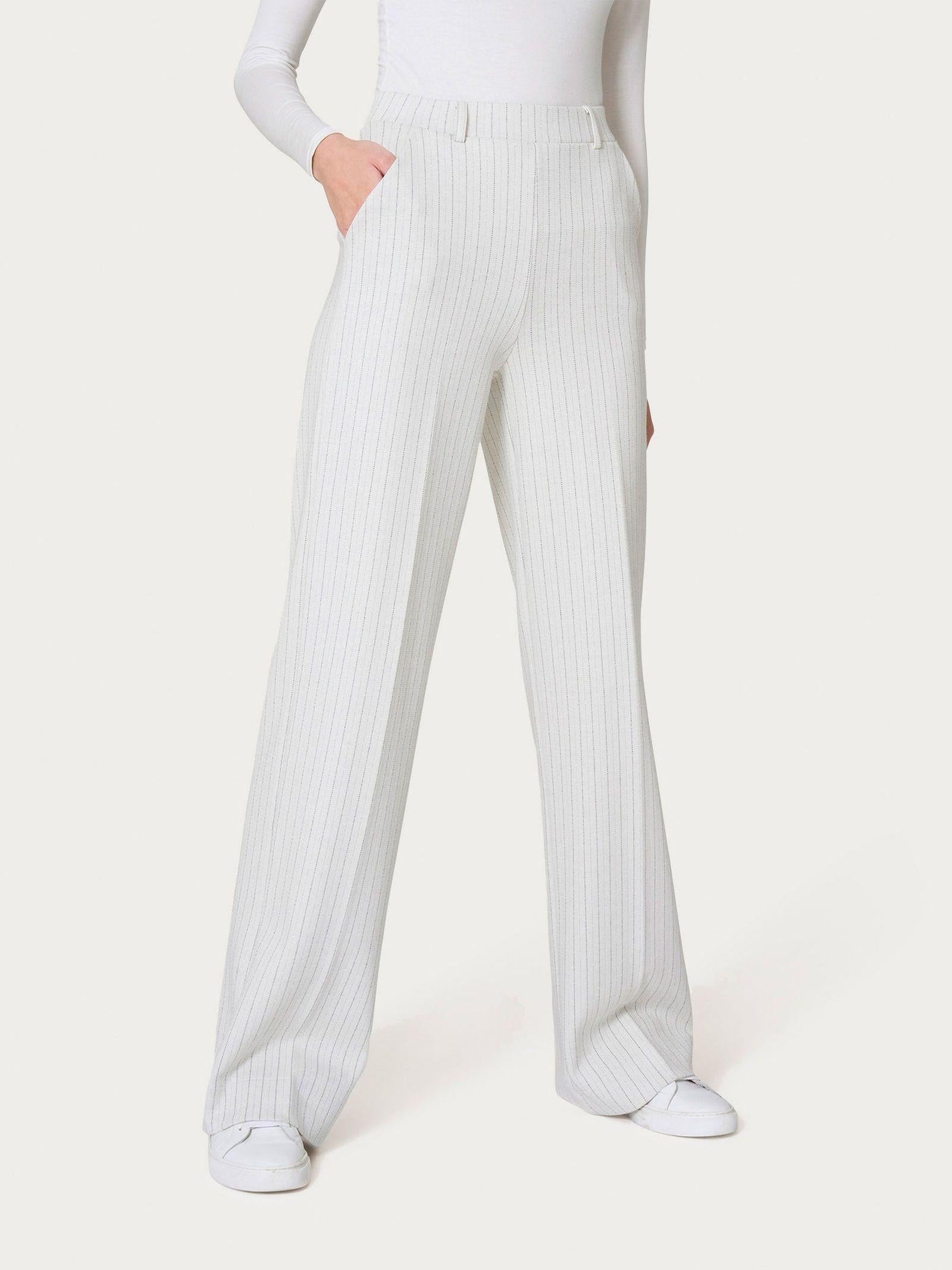 Pantalone gessato a palazzo DL69PA FW24 318MF RAGNO 