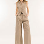 Pantalone gessato con pence MA3011C 23 KONTATTO 