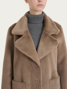 Cappotto double face con revers