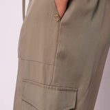 Pantalone cargo con coulisse