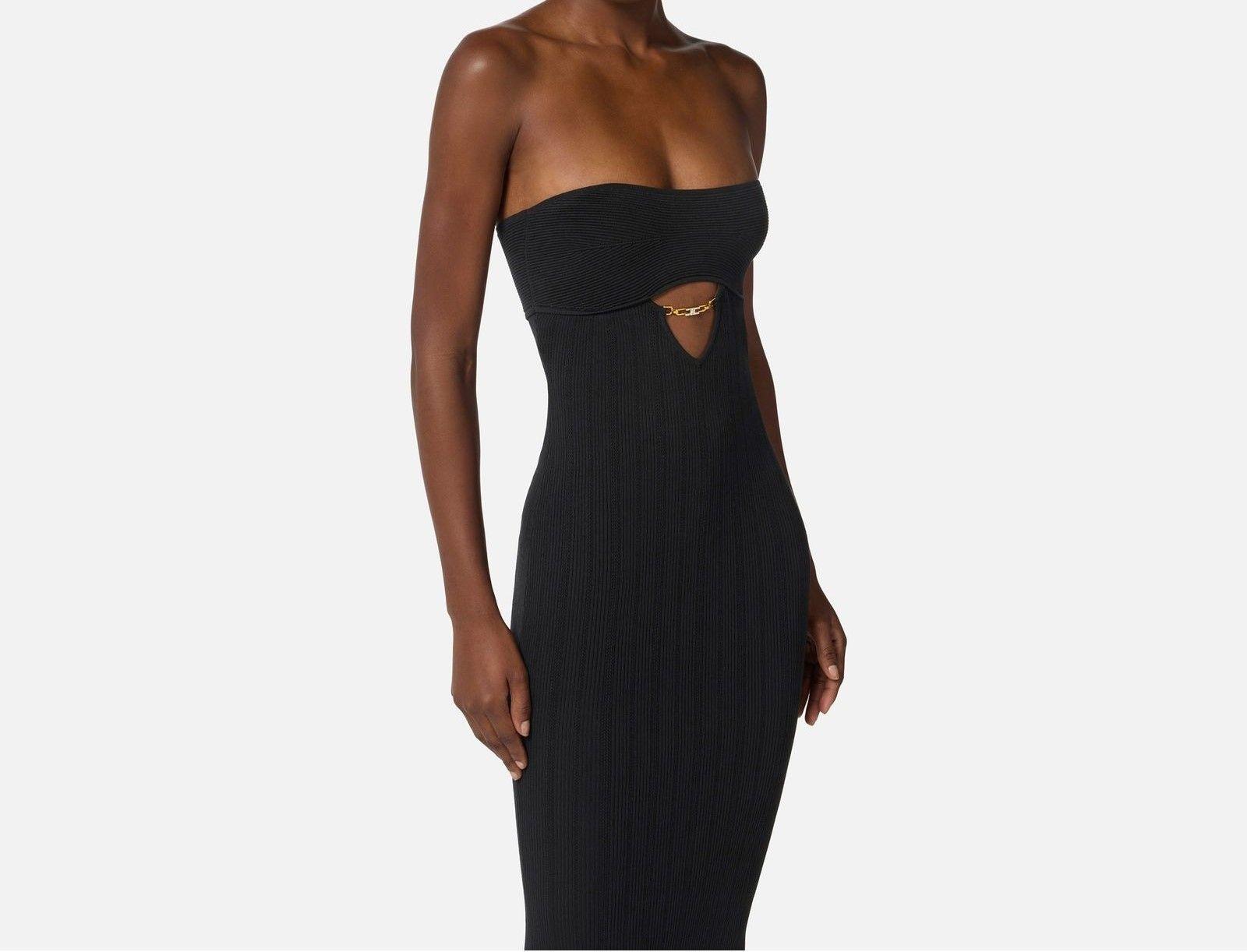 Abito con dettagli à jour - Elisabetta Franchi AM05B56E2 110 ELISABETTA FRANCHI 
