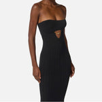 Abito con dettagli à jour - Elisabetta Franchi AM05B56E2 110 ELISABETTA FRANCHI 